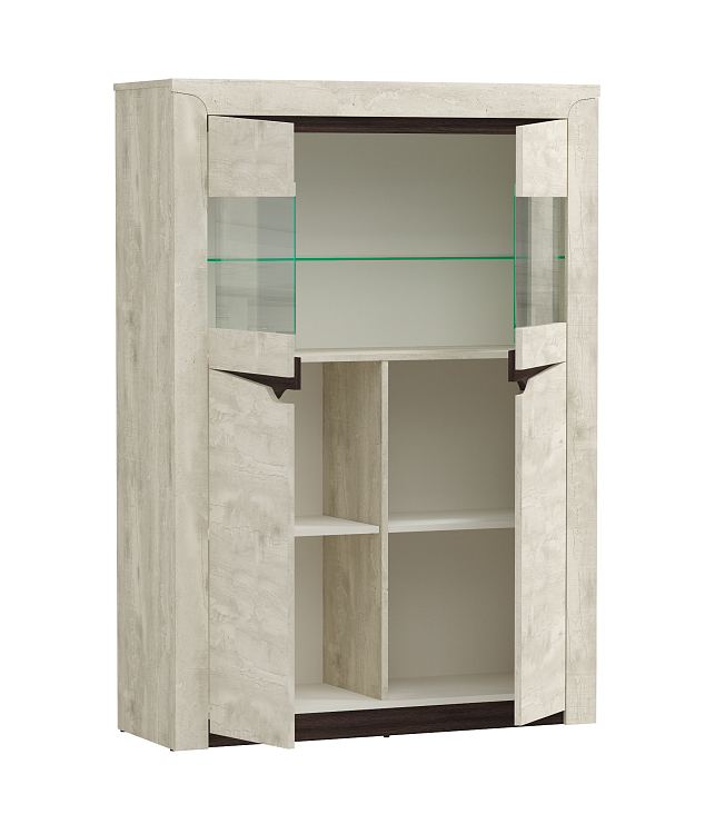 Модульная гостиная Лючия Бетон пайн белый/венге