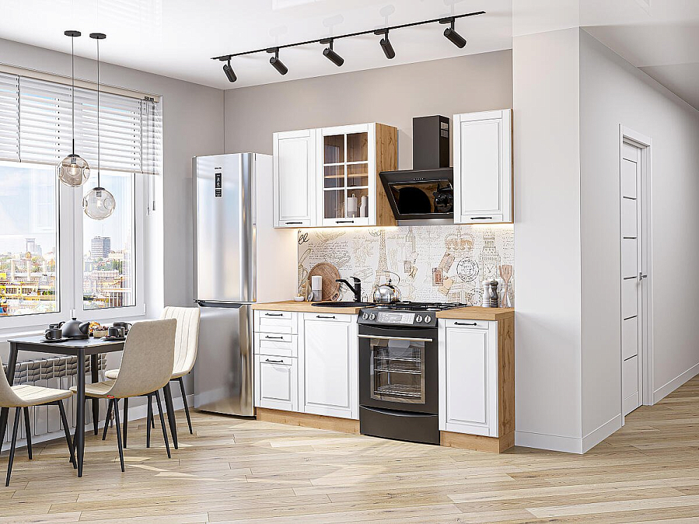 Дублин-04 Дуб Вотан/special white