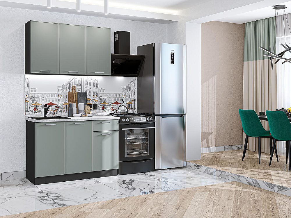 Квадро-03 graphite/Аквамарин