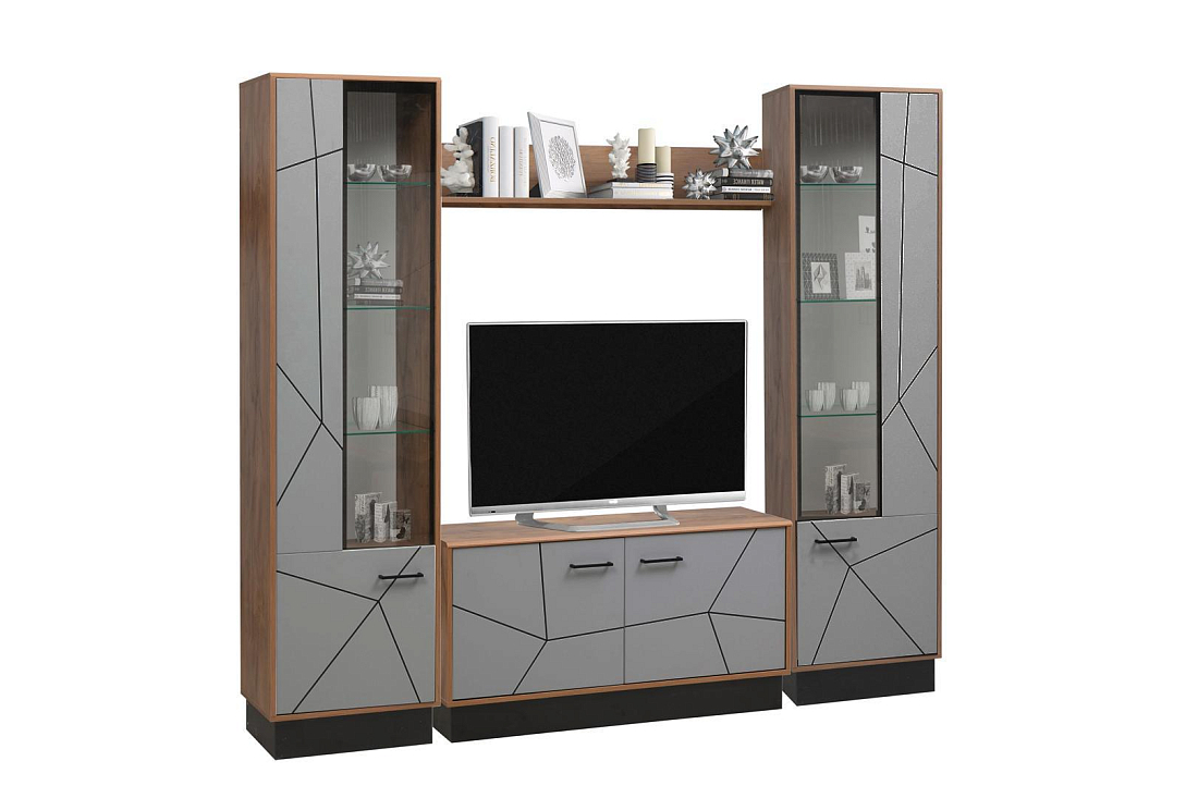 Стенка Гамма 5 таксония/черный/ПВХ грей